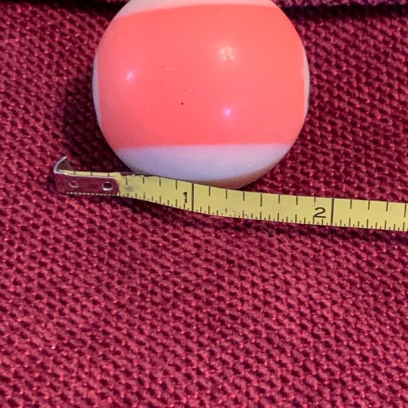 VINTAGE Mini Pool Ball #13 Striped Orange 1.5" Diameter Mini Billiard Replace - Picture 5 of 6